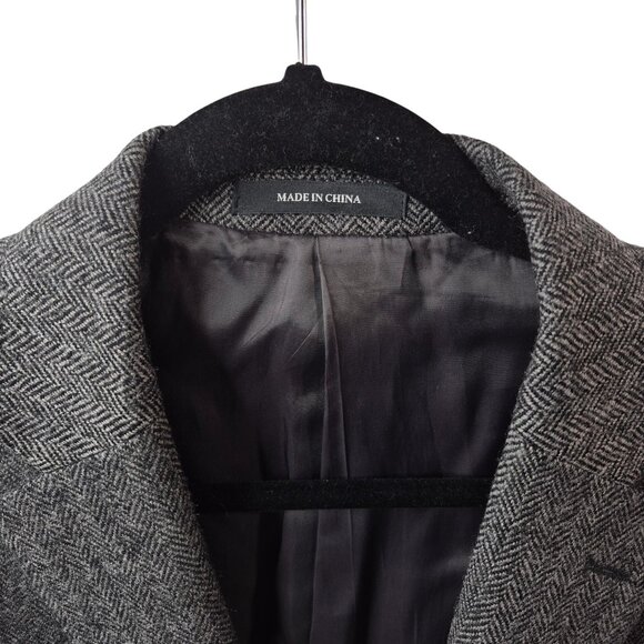 Lauren Ralph Lauren Mens Blazer Jacket Size 44 Slim Fit Wool Black Label Career - Picture 9 of 12
